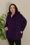 RENKTE MOR PELUŞ CEKET&MONT