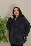 RENKTE BATTAL FÜME PELUŞ CEKET&MONT