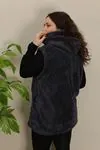 RENKTE ÖZEL ÜRETİM FÜME PELUŞ YELEK