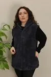 RENKTE ÖZEL ÜRETİM FÜME PELUŞ YELEK
