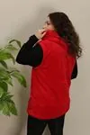 RENKTE ÖZEL ÜRETİM KIRMIZI PELUŞ YELEK