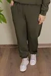 RENKTE BÜYÜK BEDEN SCUBA HAKİ JOGGER PANTOLON