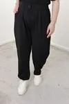 RENKTE BATTAL İNCE GÖSTEREN FİT SİYAH PANTOLON