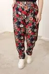 RENKTE BATTAL DESENLİ SÜET PANTOLON
