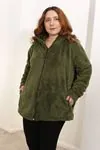 RENKTE BATTAL HAKİ PELUŞ CEKET&MONT