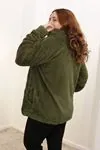 RENKTE BATTAL HAKİ PELUŞ CEKET&MONT