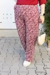 RENKTE ÖZEL ÜRETİM ALT DESENLİ ÜST BORDO BATTAL TAKIM