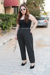 RENKTE DUBLE PAÇA CEPLİ DESENLİ ESNEK PANTOLON