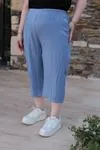 RENKTE BÜYÜK BEDEN TENSEL KUMAŞ MAVİ KAPRİ