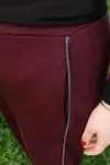 RENKTE BİYELİ BÜYÜK BEDEN BORDO EŞOFMAN ALTI