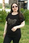 RENKTE BÜYÜK BEDEN YUSUFCUK TAŞLI SİYAH BLUZ