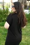 RENKTE BÜYÜK BEDEN SİMLİ PULLU YILDIZ NAKIŞLI SİYAH BLUZ