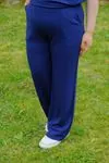 RENKTE GENİŞ KESİM DANTELLİ LACİVERT MODAL TAKIM