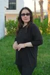RENKTE SİYAH KAPRİ KOL ESNEK PENYE BLUZ