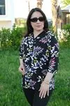 RENKTE DESENLİ KAPRİ KOL ESNEK PENYE BLUZ