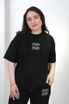 RENKTE BÜYÜK BEDEN PREMİUM TAŞLI SİYAH TAKIM