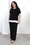 RENKTE BÜYÜK BEDEN AYROBİN SİYAH TAKIM