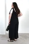 RENKTE BÜYÜK BEDEN AYROBİN SİYAH TULUM