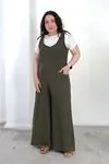 RENKTE BÜYÜK BEDEN AYROBİN YEŞİL TULUM