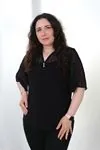 RENKTE BÜYÜK BEDEN ŞİFON KOLLU DÜĞMELİ SİYAH BLUZ