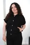 RENKTE BÜYÜK BEDEN FLOTO CEPLİ DÜĞMELİ SİYAH TAKIM
