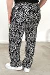 RENKTE BÜYÜK BEDEN CEPLİ BELİ LASTİKLİ BOL PAÇA PANTALON